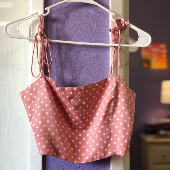 SOLD - ZARA Pink Polka Dot Set - Picture 2 of 8